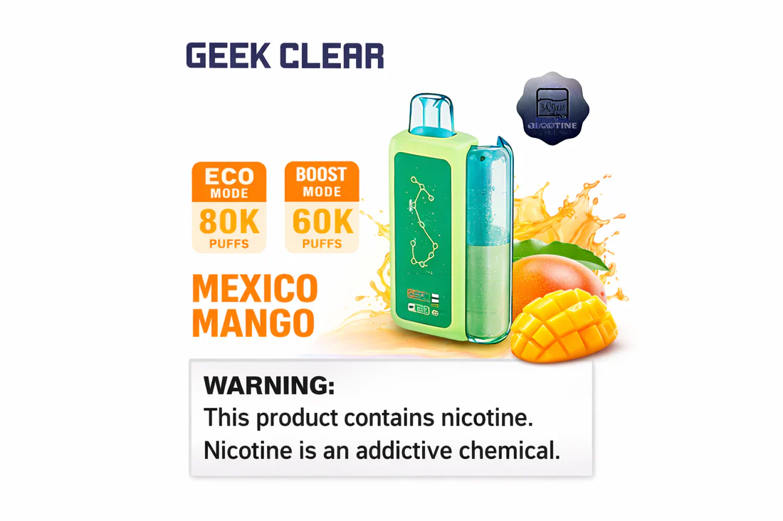 Olivebar Geek Clear 80000 Puffs Disposable Vape - Image 4