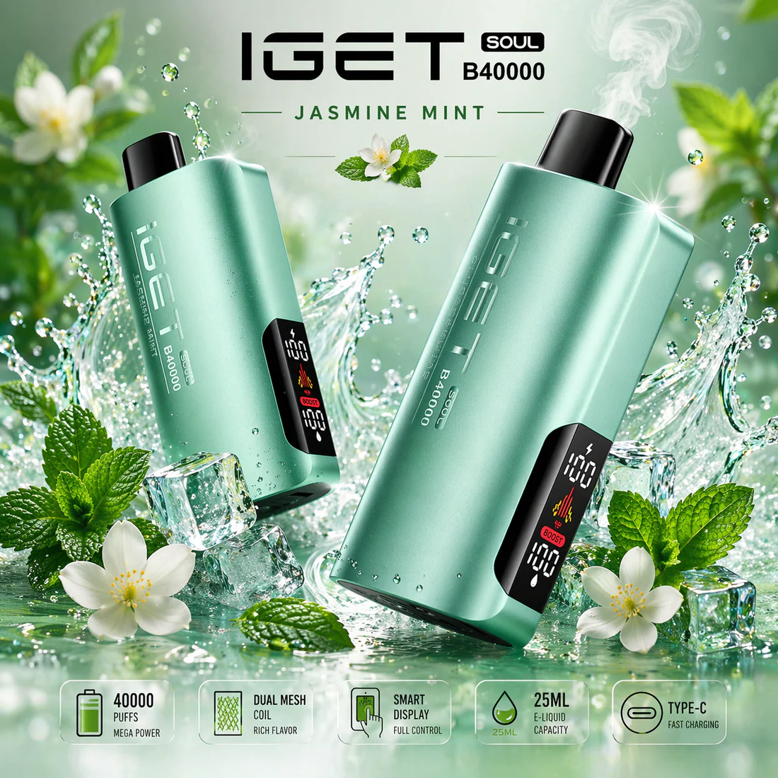 IGET Soul B40000 Disposable Vape – 40,000 Puffs - Image 3