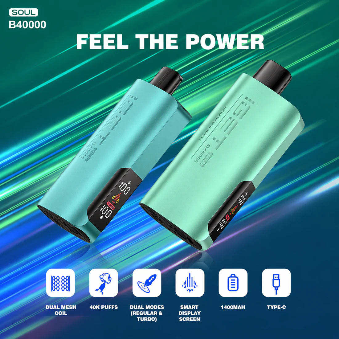 IGET Soul B40000 Disposable Vape – 40,000 Puffs - Image 2