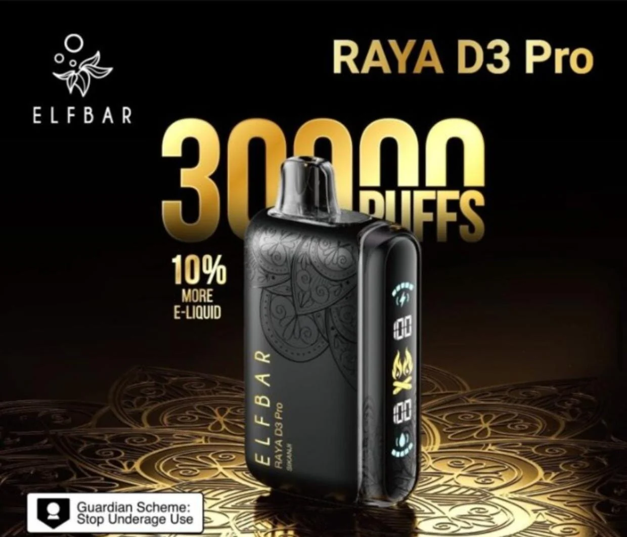 ELFBAR RAYA D3 PRO 30K PUFFS 50MG - Image 8