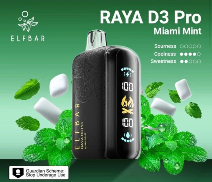 ELFBAR RAYA D3 PRO 30K PUFFS 50MG - Image 6